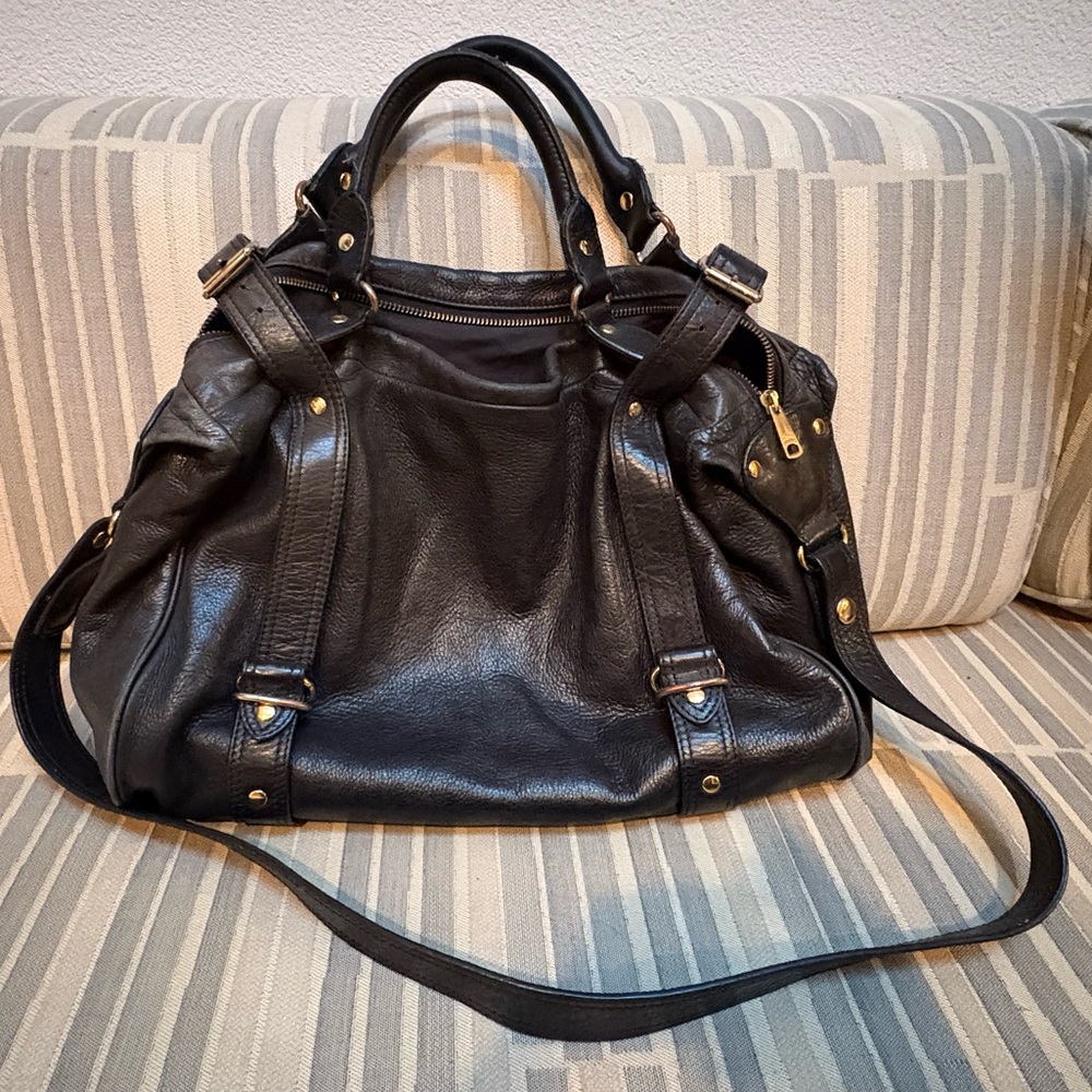 Les Petites Black Leather Bag